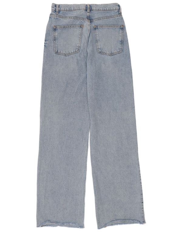 Damskie jeansy z wysokim stanem Zara EU 38 Small W28 L33 Niebieskie bawełniane, lata 90-te