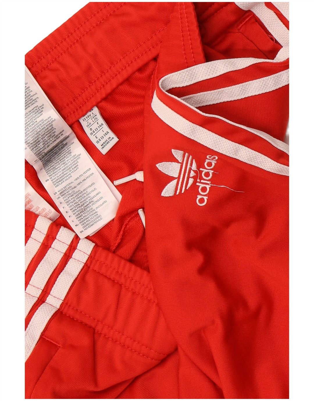 Adidas Chłopięce Spodnie Dresowe Joggery 13-14 Lat Czerwony Poliester