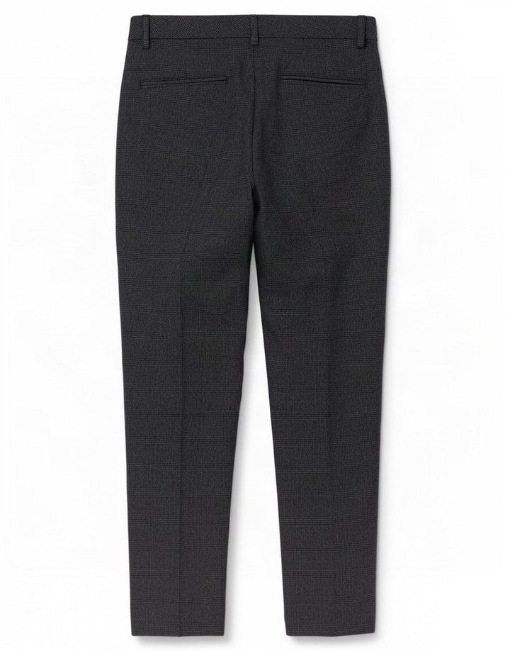 Damskie spodnie garniturowe Marks & Spencer UK 12 Medium W32 L28 Granatowa kratka