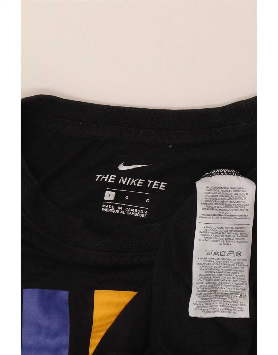 Męski T-shirt z grafiką Nike, duży, czarny, bawełniany