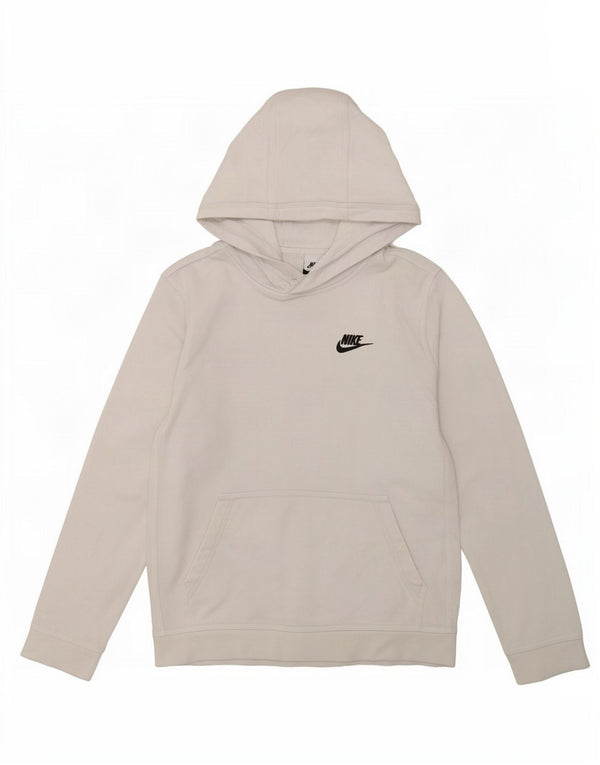 Chłopięcy sweter z kapturem Nike 12-13 lat, duży, biały, bawełniany