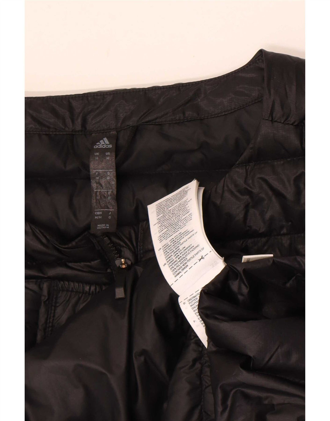Męska wyściełana kurtka Adidas UK 38 Średni czarny nylon
