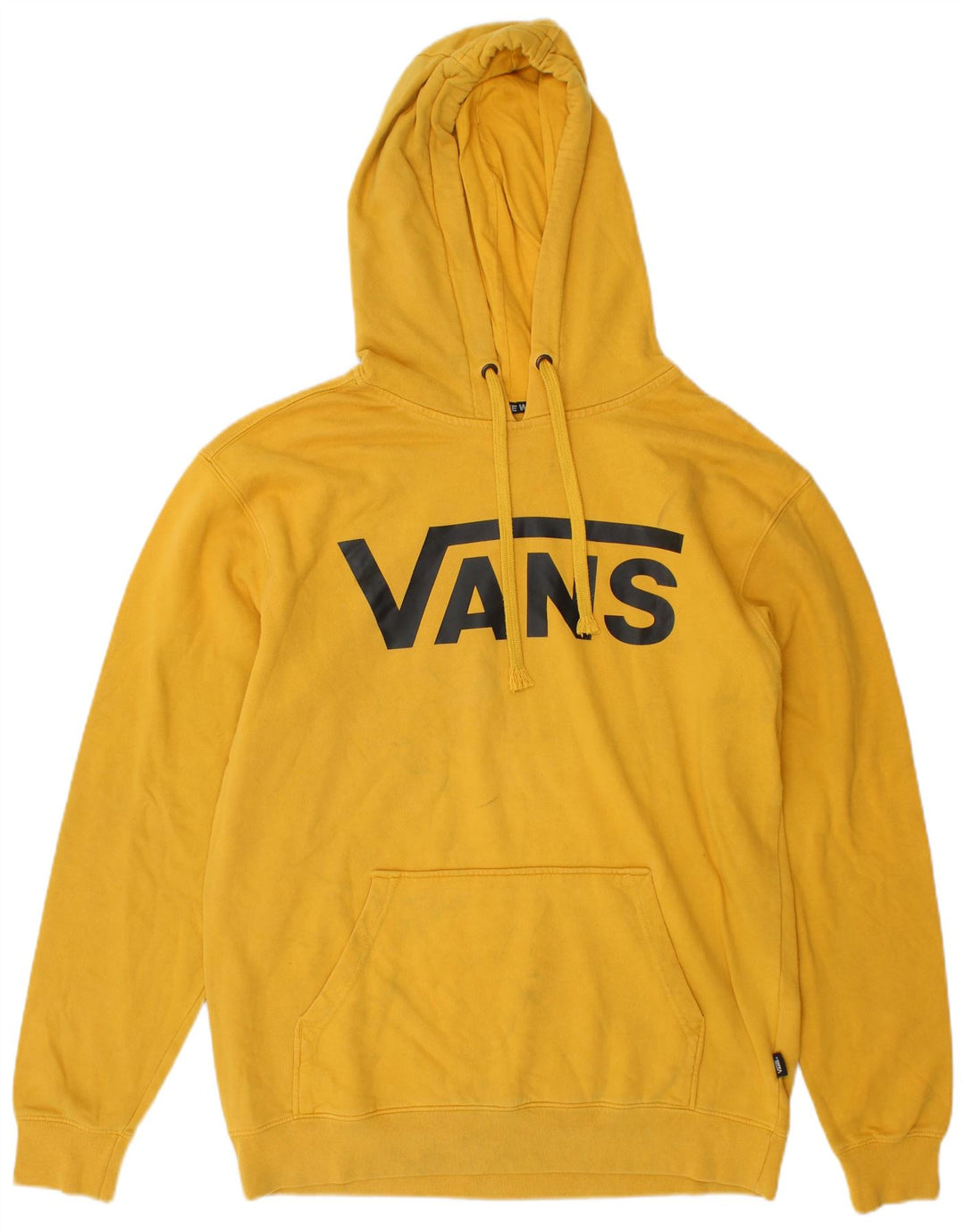 Męski sweter z kapturem Vans z grafiką, średni żółty, bawełniany