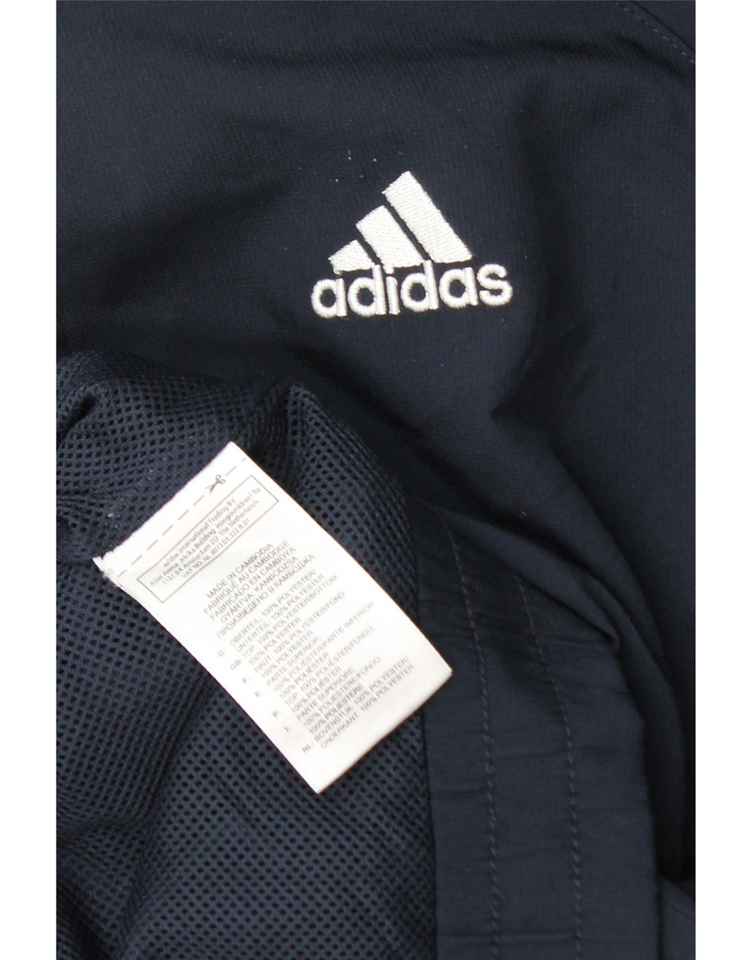 Męska bluza dresowa z kapturem Adidas, mała, granatowa, z blokami kolorów