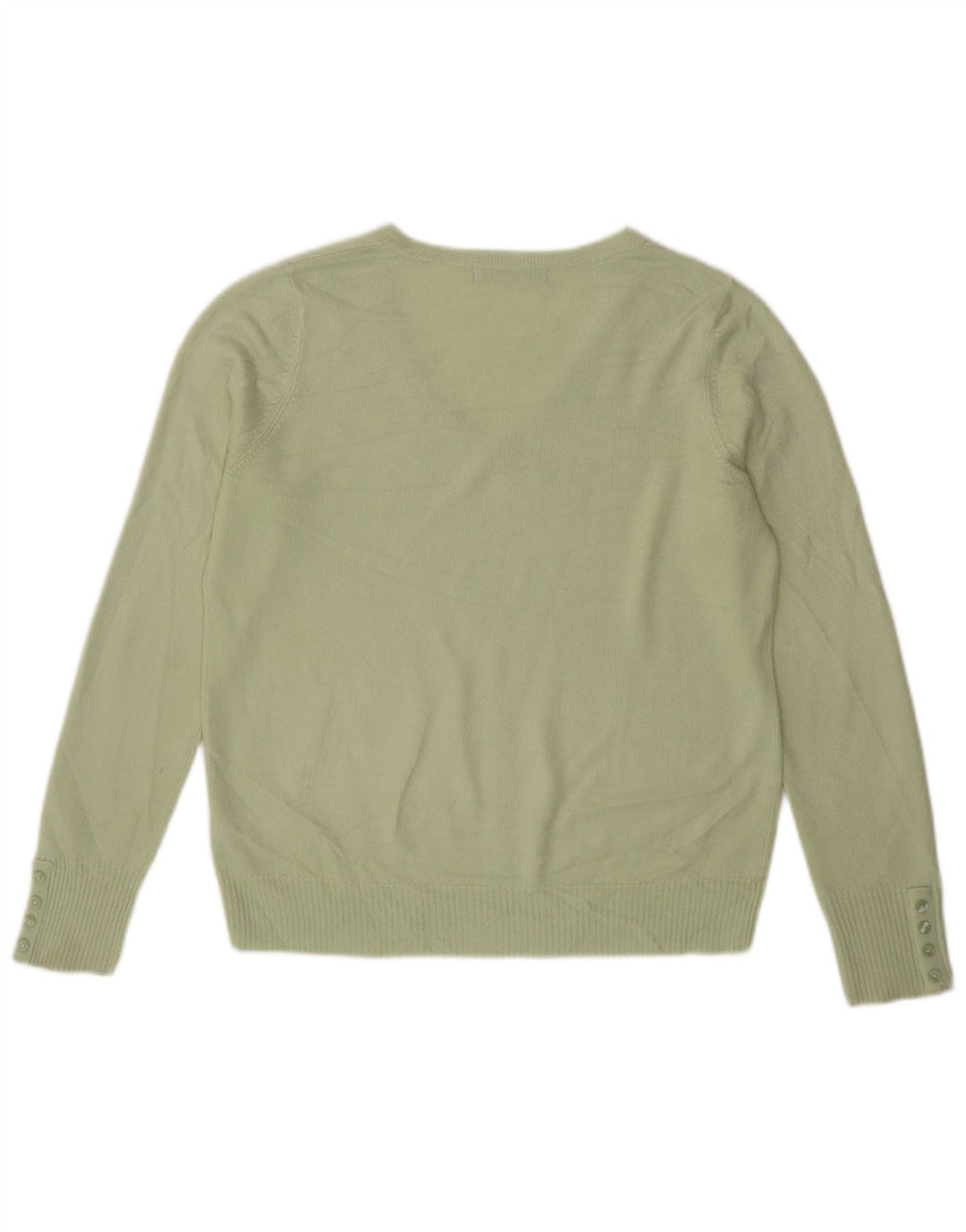 Marks & Spencer Damski sweter z dekoltem w kształcie litery V, UK 16, duży zielony