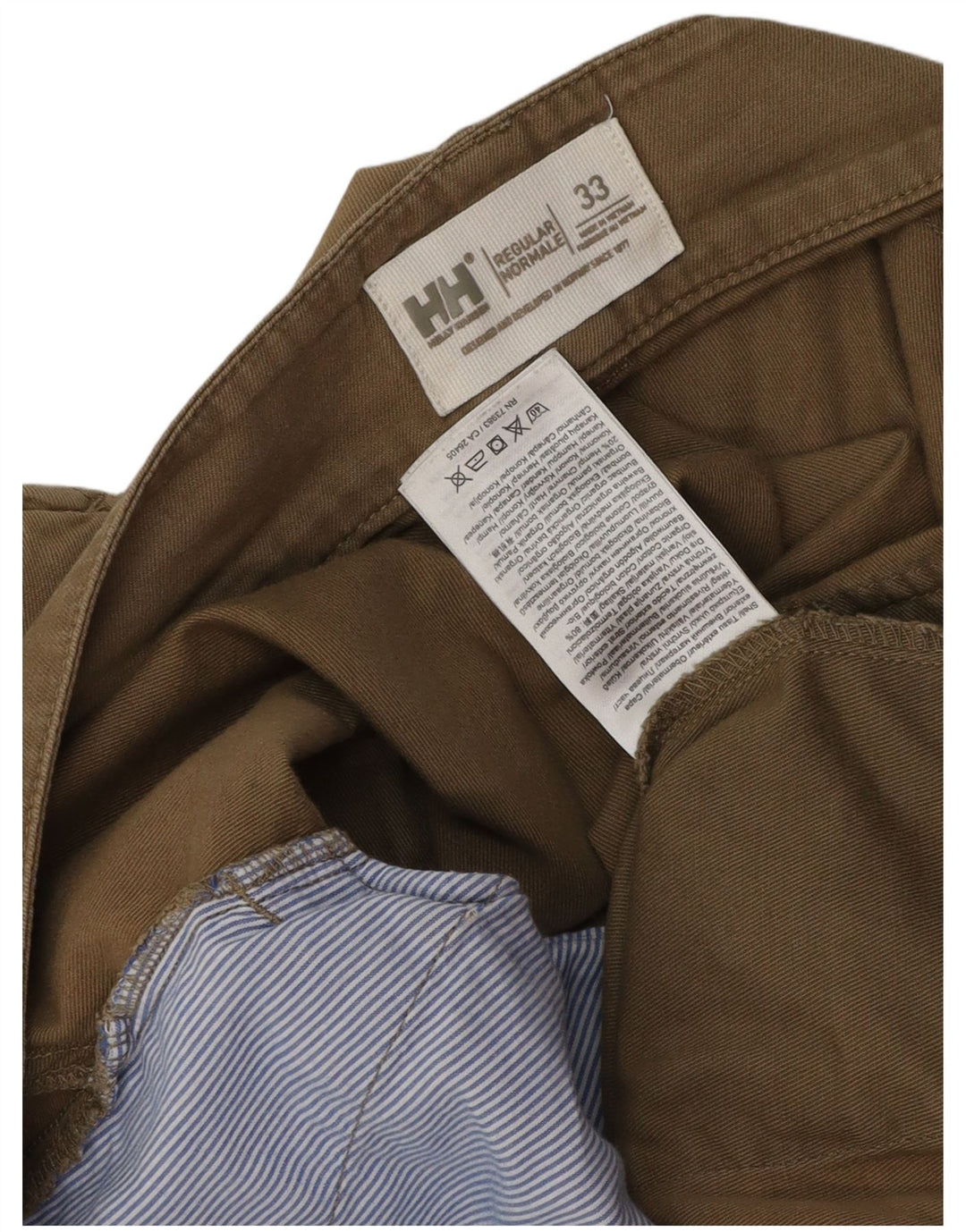 Męskie szorty cargo Helly Hansen W33, średnia bawełna khaki