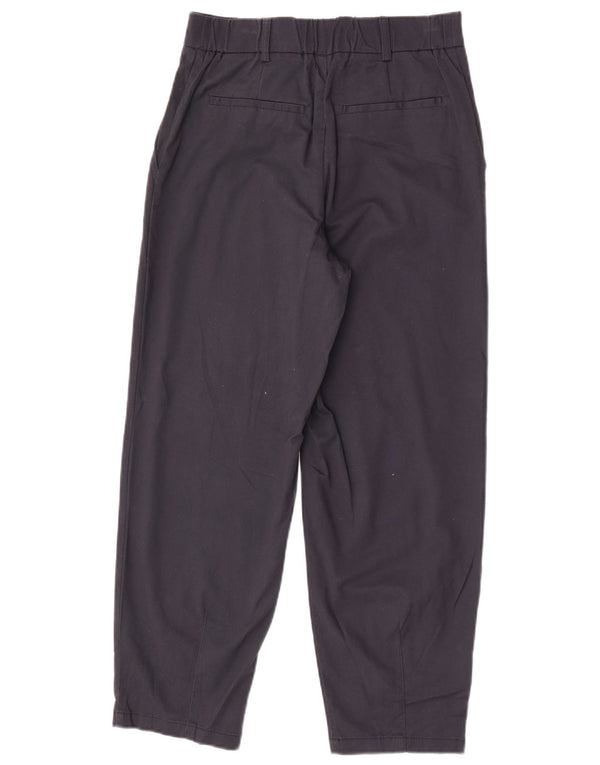 Damskie zwężane spodnie chino Zara, małe W26 L26, granatowe, bawełniane
