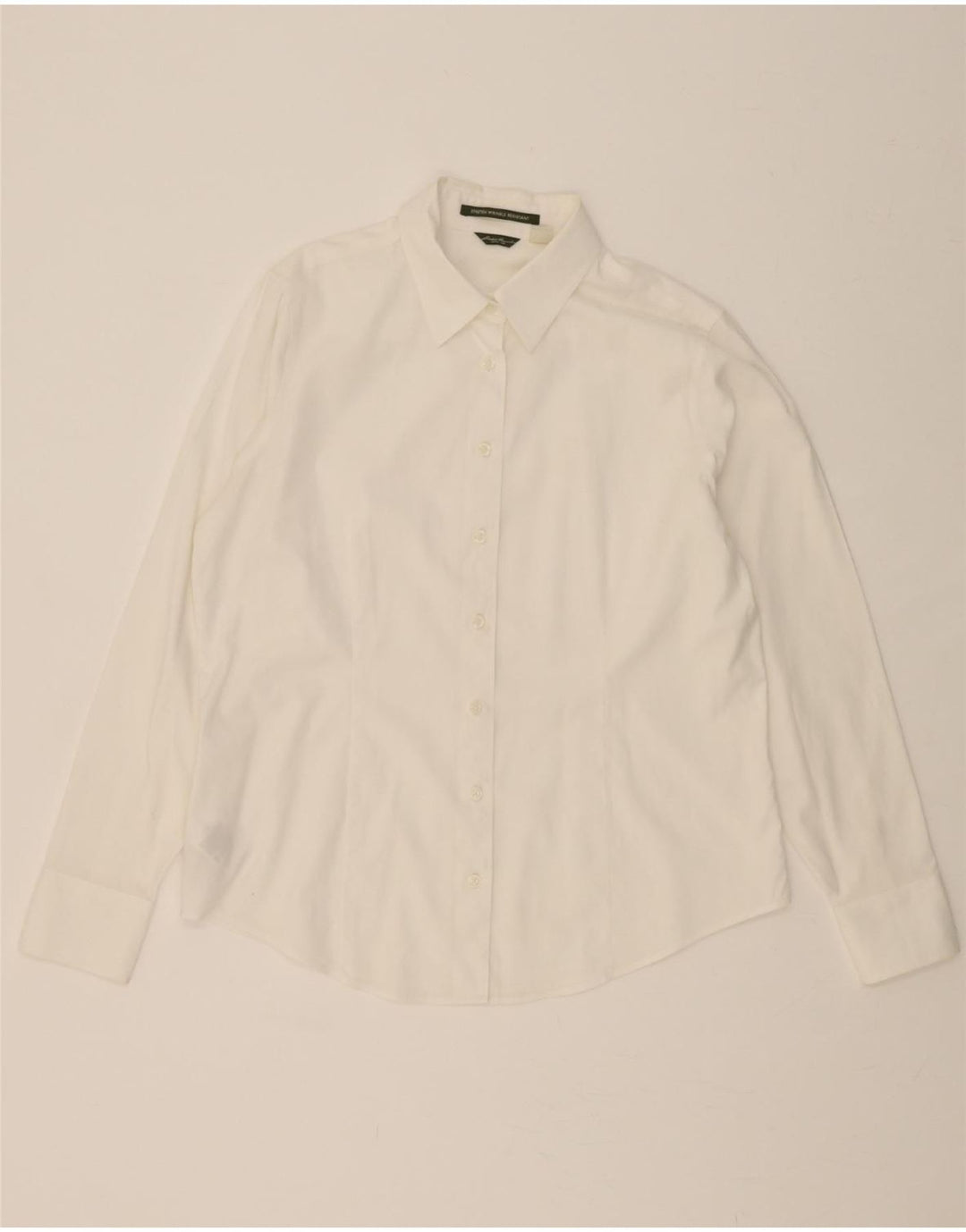 EDDIE BAUER Womens Shirt UK 16 Large White Cotton Vintage Eddie Bauer and Second-Hand Eddie Bauer from Messina Hembry 