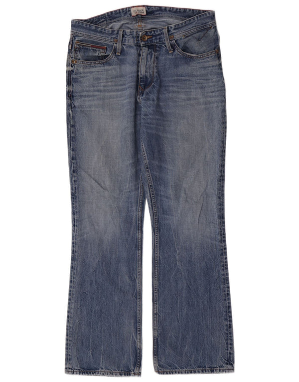 Męskie dżinsy Tommy Hilfiger Larkee Bootcut W34 L32 Niebieskie bawełniane