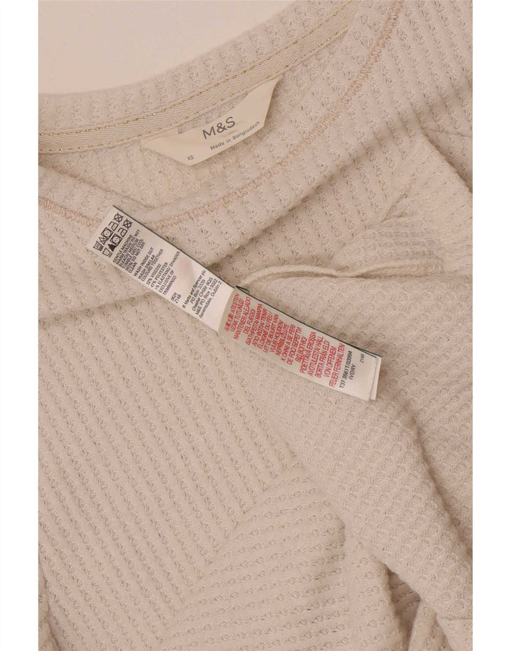 Bluzka damska Marks & Spencer UK 6 XS Biała wiskoza