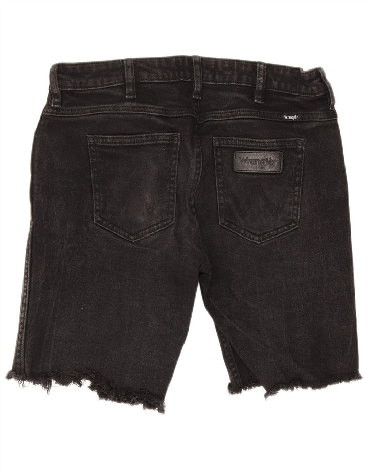 Damskie spodenki jeansowe Wrangler w trudnej sytuacji W30, średnia czarna bawełna