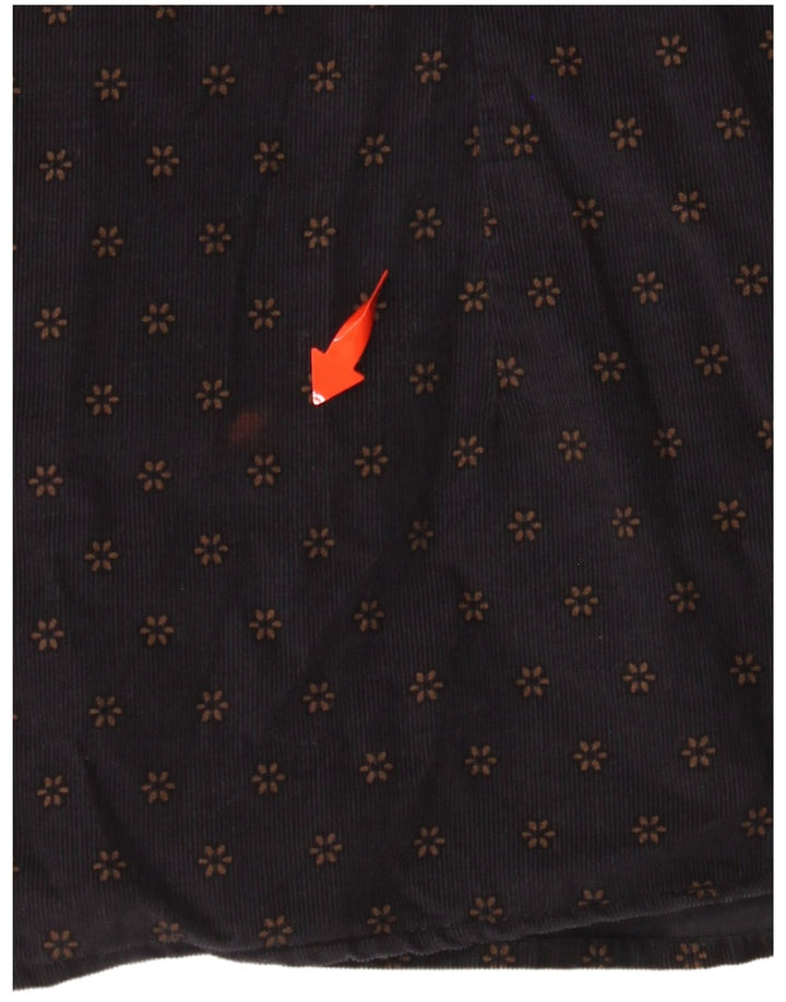 Koszula sztruksowa TED BAKER Rozmiar 6 2XL Granatowa, bawełniana w kwiaty