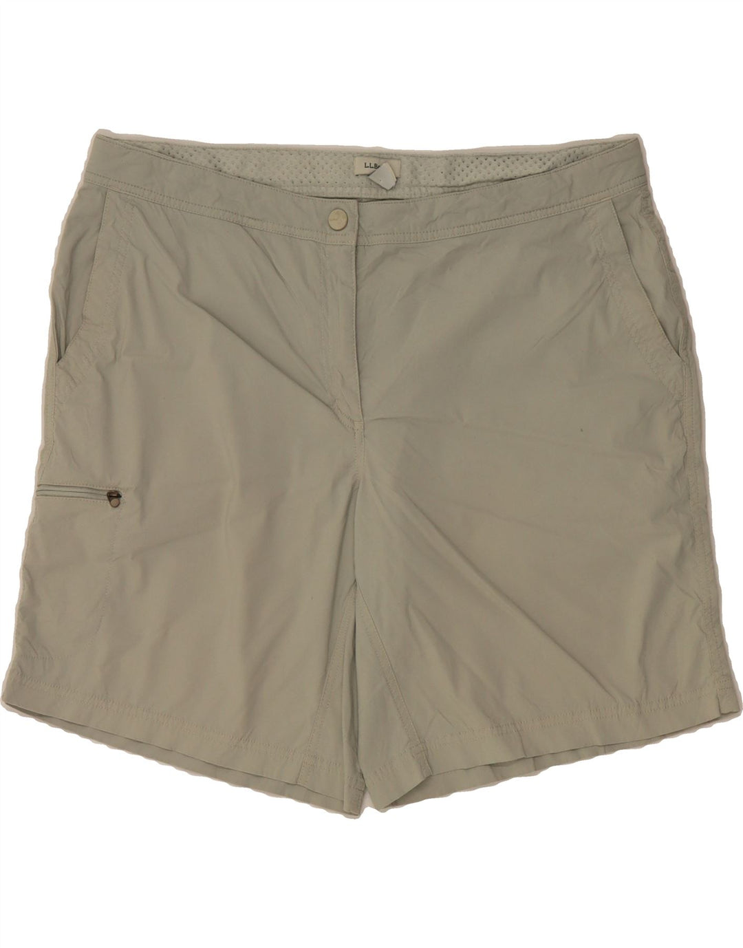 L.L.BEAN Womens Cargo Shorts US 18 2XL W38  Khaki Nylon Vintage L.L.Bean and Second-Hand L.L.Bean from Messina Hembry 