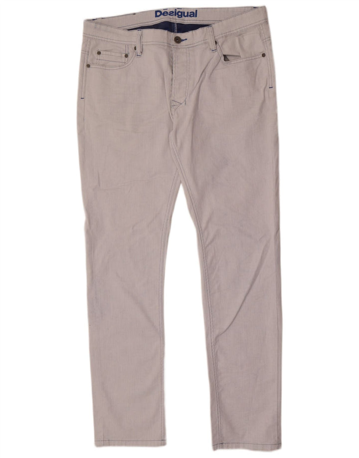Desigual Męskie jeansy slim W36 L33 Niebieskie bawełniane