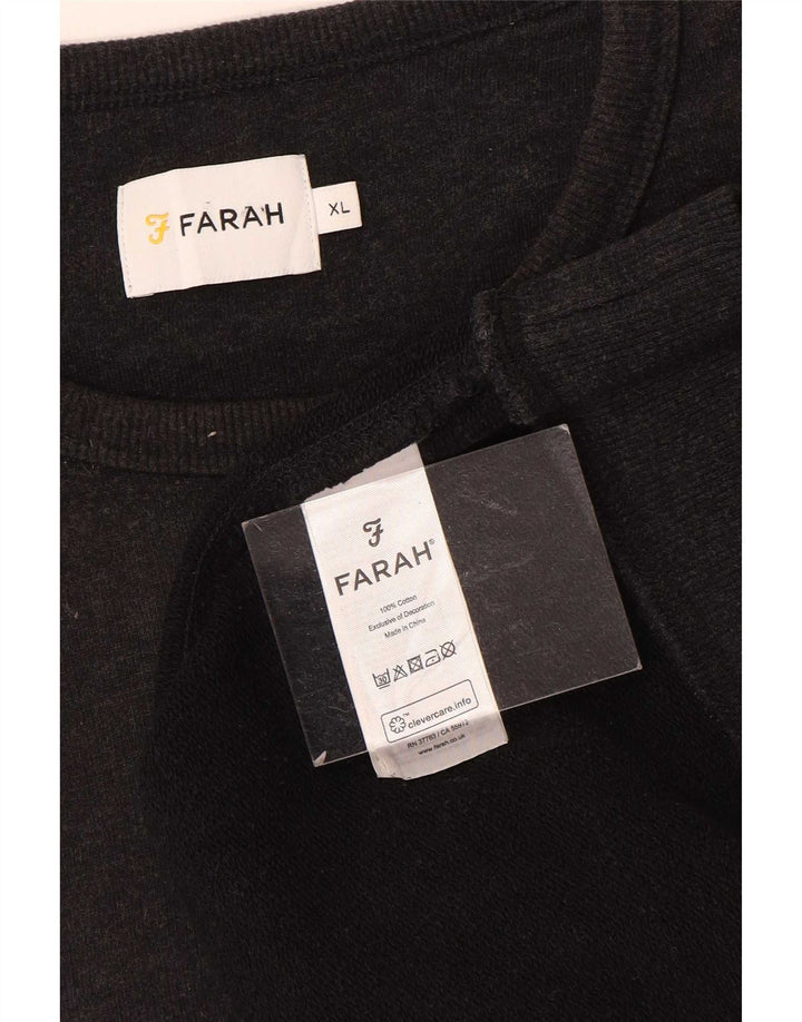 Bluza męska Farah XL, szara, bawełniana