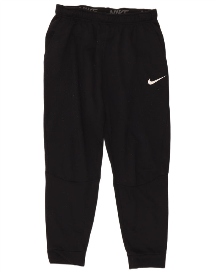 Męskie spodnie dresowe Nike Dri Fit, duże, czarne, poliestrowe