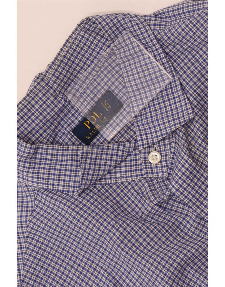 Koszula męska Polo Ralph Lauren 2XL, bawełniana niebieska kratka