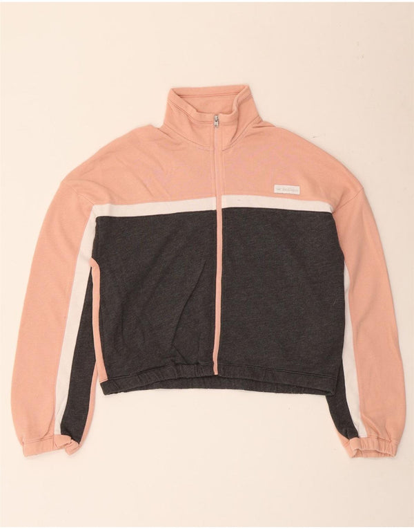 Damska kurtka dresowa Hollister Crop UK 10, mała, różowa, z blokami kolorów