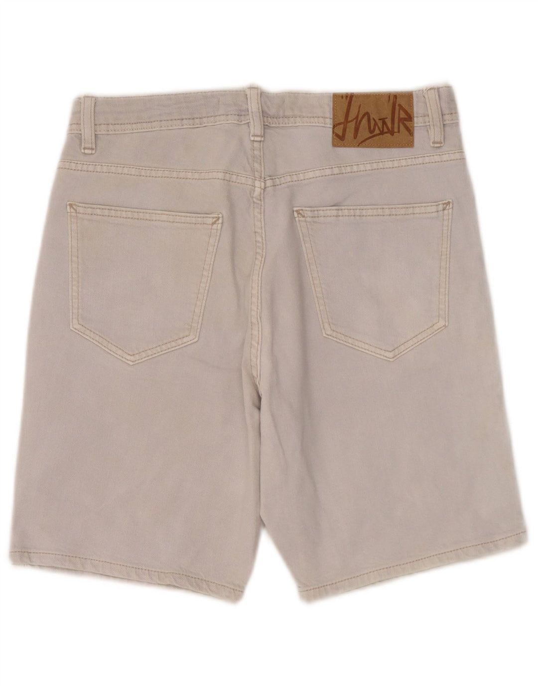 Męskie spodenki jeansowe Zara EU 38 Small W30 Szara bawełna