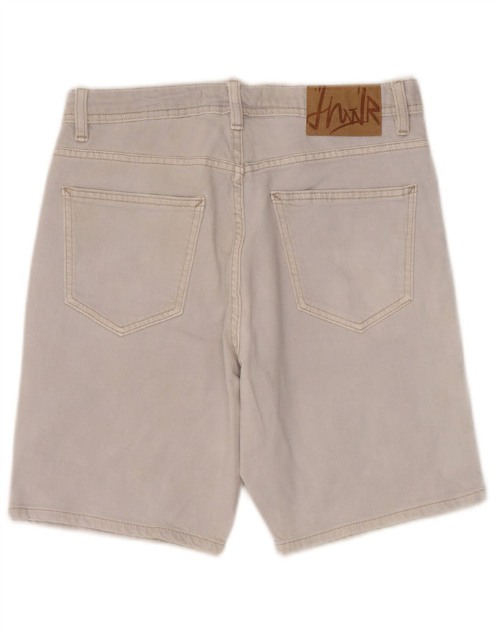 Męskie spodenki jeansowe Zara EU 38 Small W30 Szara bawełna
