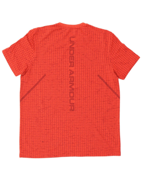 Męski T-shirt z grafiką Under Armour, duży, czerwony nylon