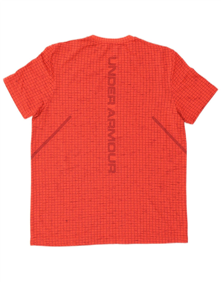 Męski T-shirt z grafiką Under Armour, duży, czerwony nylon