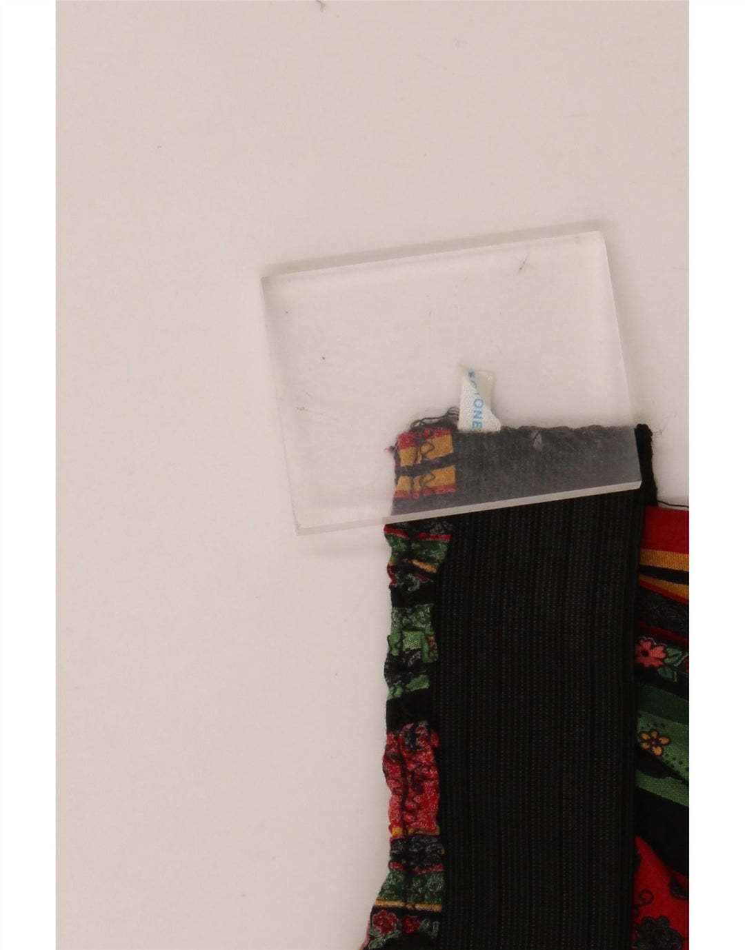 VINTAGE Damska spódnica o linii A z wysokim stanem W24 XS Wielobarwna, kwiecista bawełna