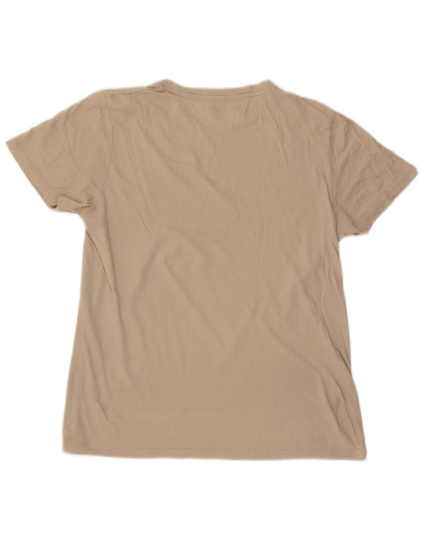 Jack & Jones Mens Graphic T-Shirt Top Medium Beige