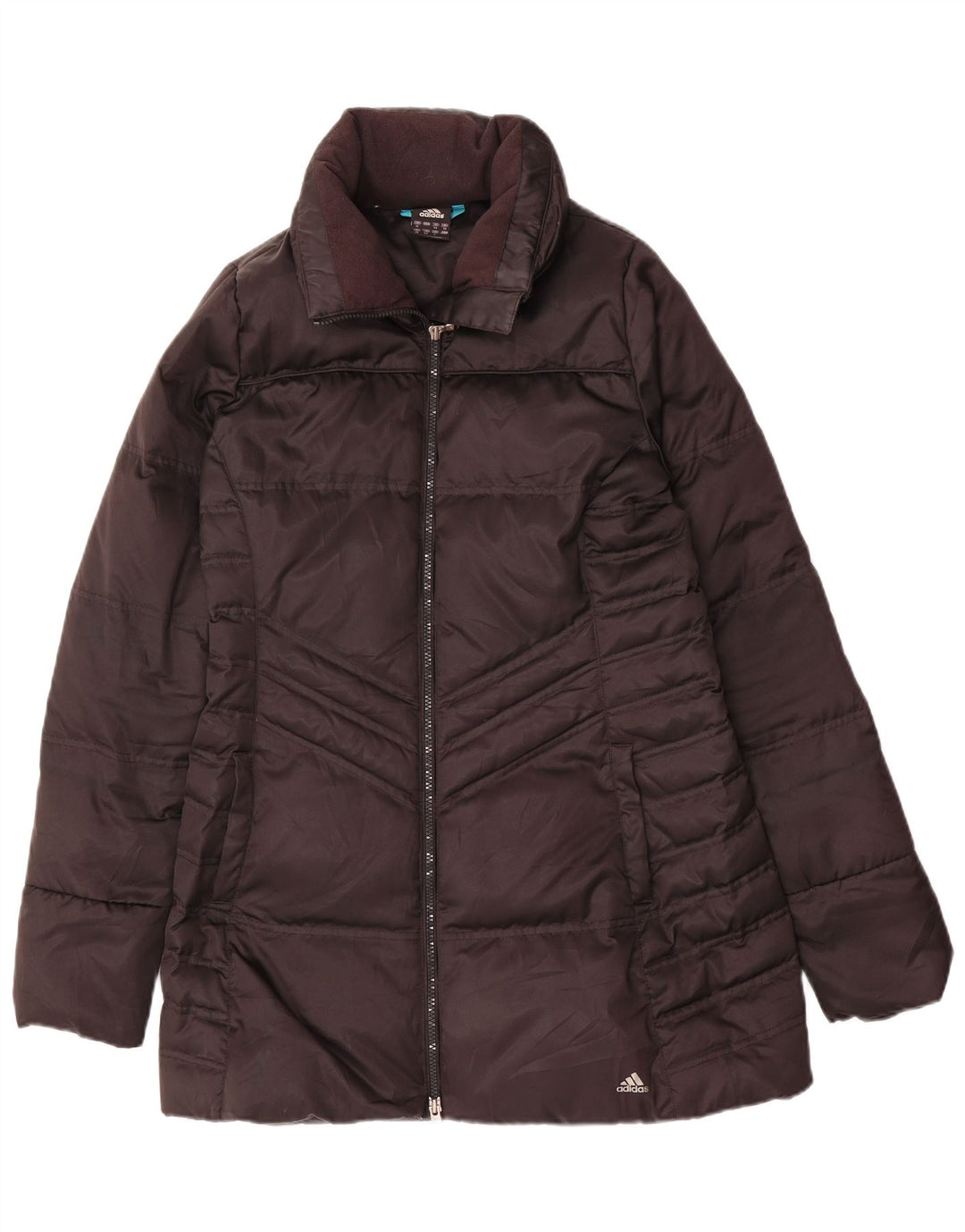 Damski płaszcz Adidas Adidas UK 12, średni czarny poliester