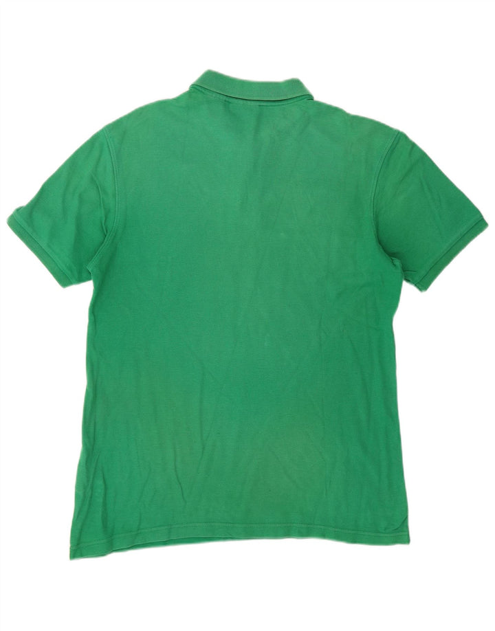 FILA Mens Polo Shirt Medium Green Cotton