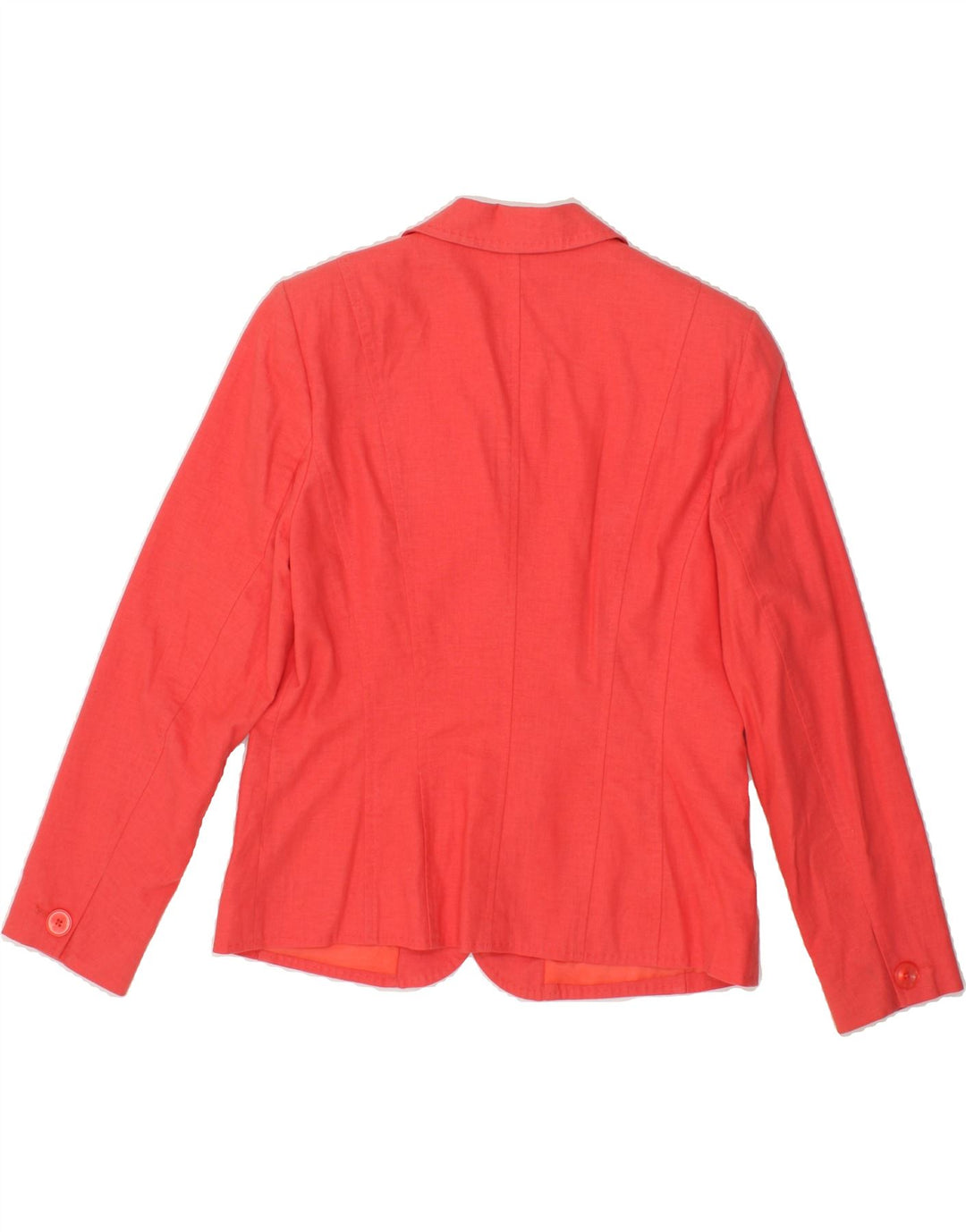 STEILMANN  Womens 3 Button Blazer Jacket UK 16 Large Pink Linen Vintage Steilmann and Second-Hand Steilmann from Messina Hembry 
