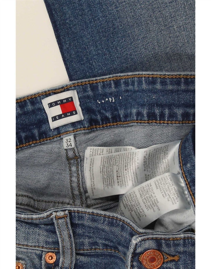 Męskie proste dżinsy Tommy Hilfiger W32 L27 Niebieskie bawełniane