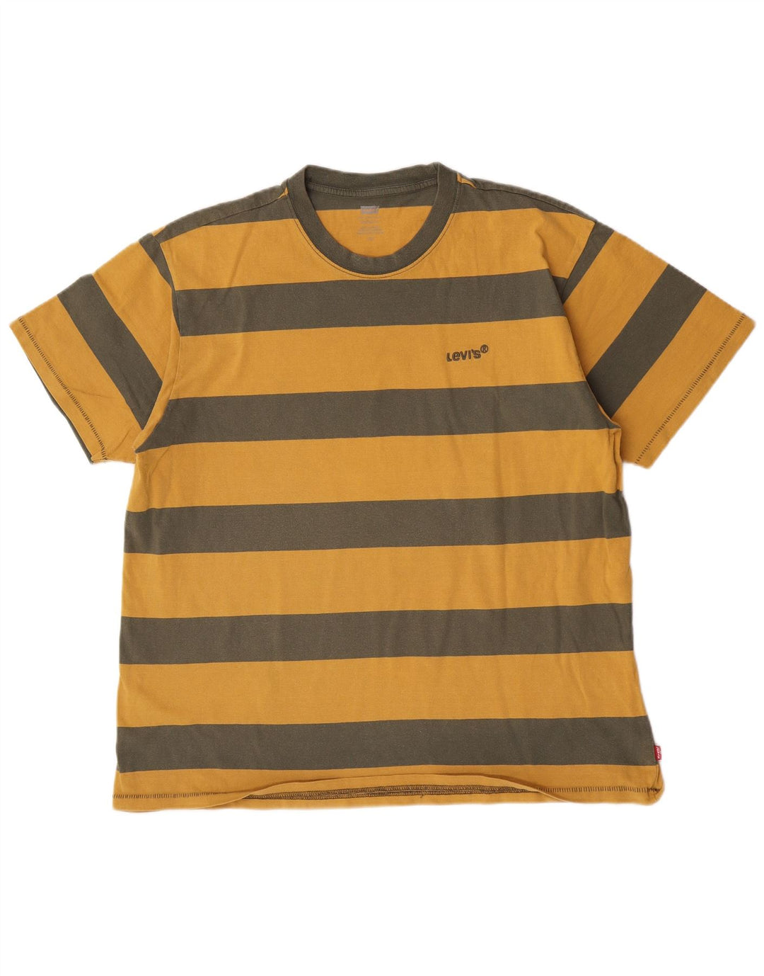 Męski T-shirt Levi's Top w duże żółte paski