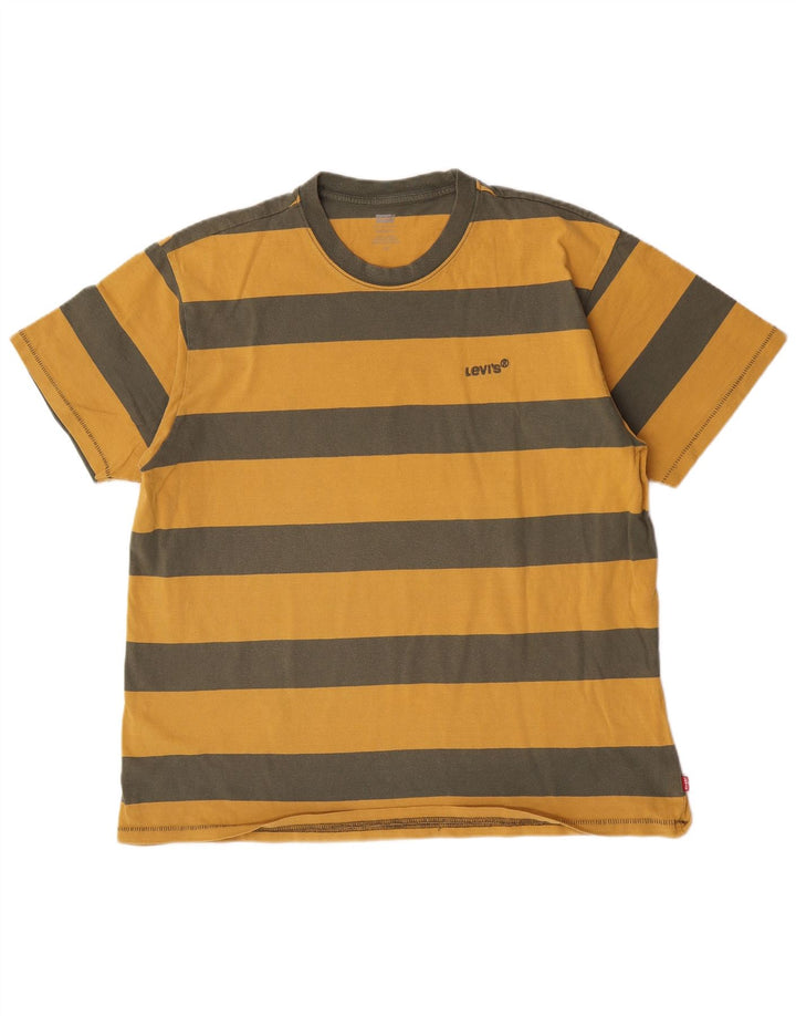 Męski T-shirt Levi's Top w duże żółte paski