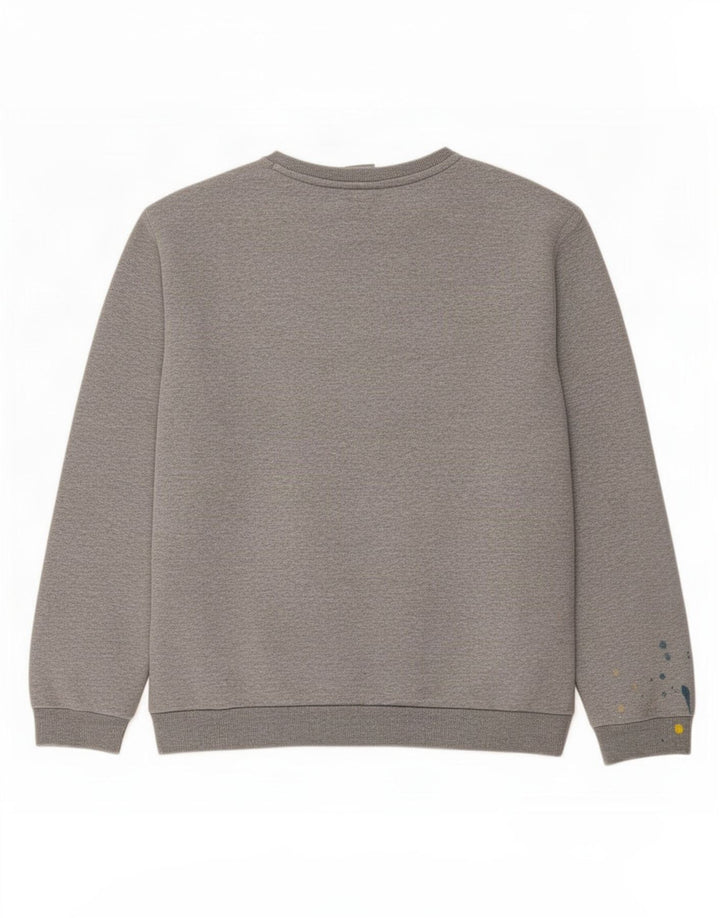 Męska bluza Puma Sweter, duża, szara, nakrapiana bawełna