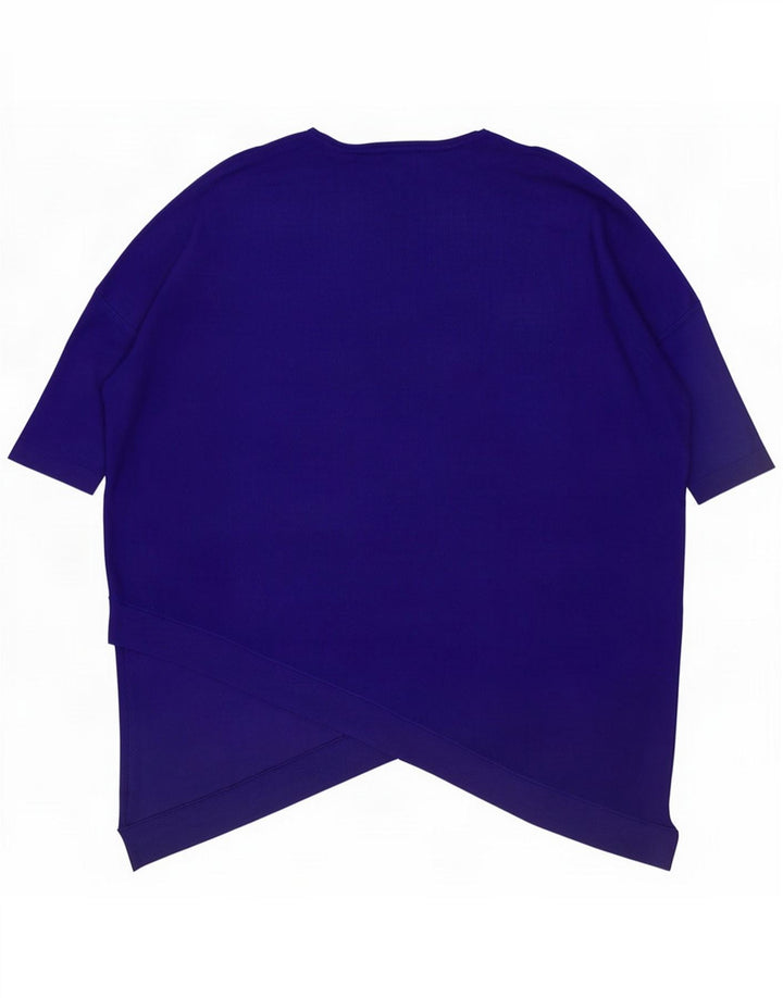 Phase Eight Damska asymetryczna bluzka oversize Top UK 14 Medium Navy Blue