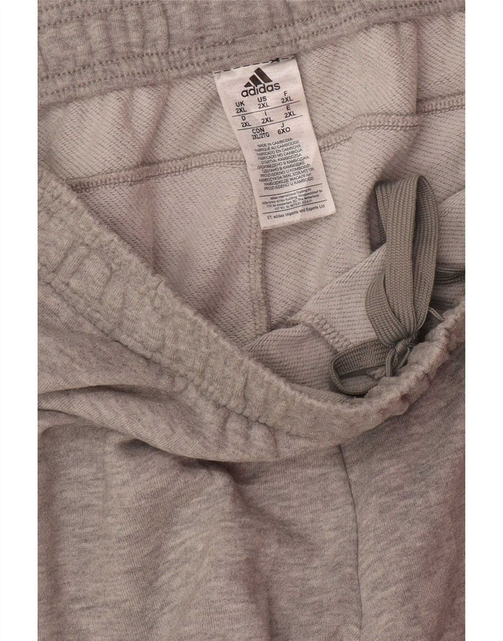 Adidas Męskie spodnie dresowe Joggery 2XL Szary poliester
