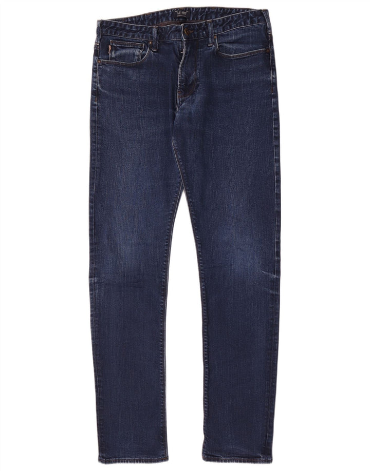 Męskie jeansy Armani Slim W32 L32 Granatowa bawełna