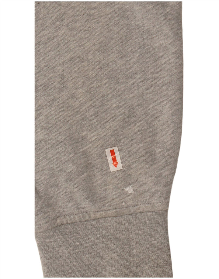 Męski sweter z kapturem i zamkiem LACOSTE, rozmiar 5, duży, szary, bawełniany w plamki