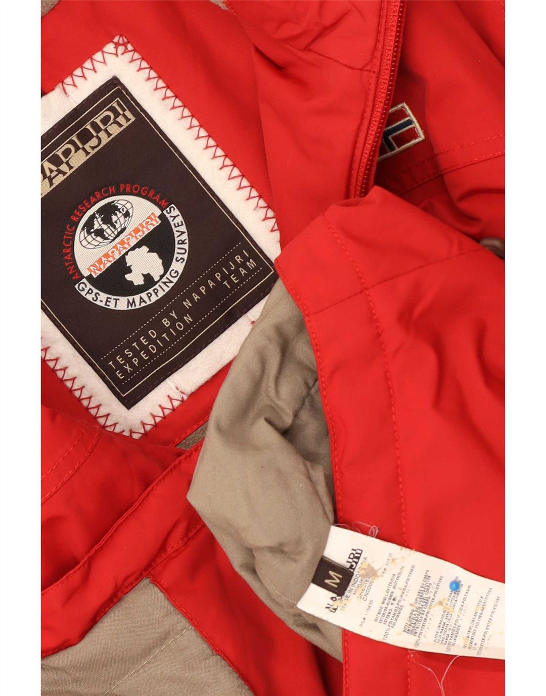 Męska kurtka wiatrówka Napapijri UK 38 Medium Red Polyester