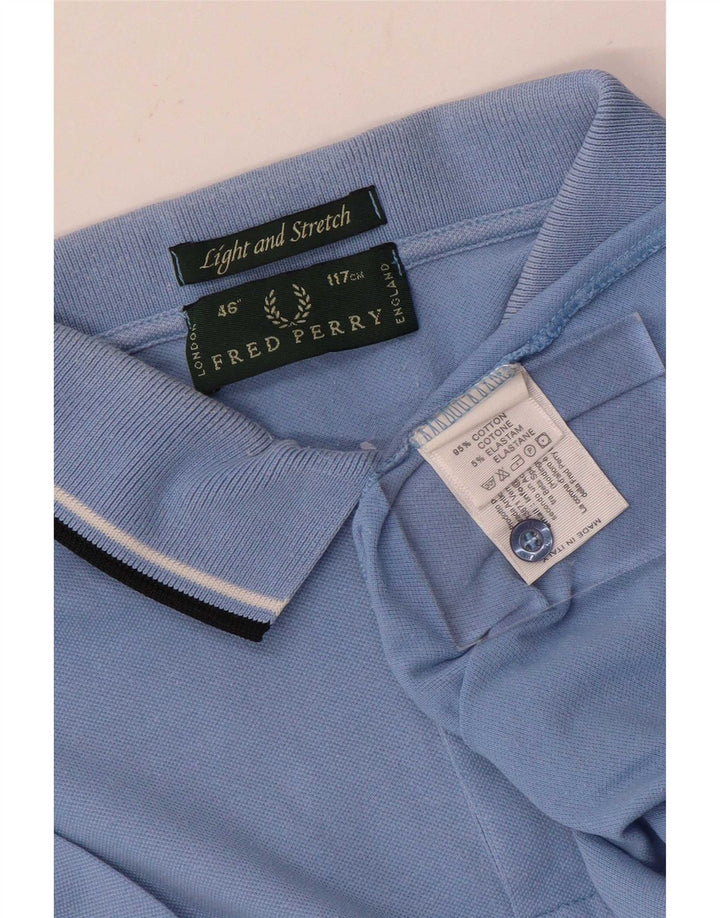 Męska lekka i elastyczna koszulka polo Fred Perry, duża niebieska