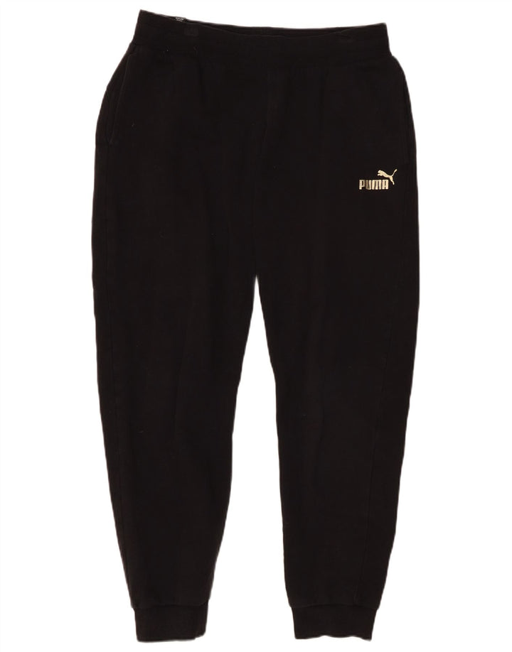 Damskie spodnie dresowe PUMA Joggers UK 14 Średnia czarna bawełna