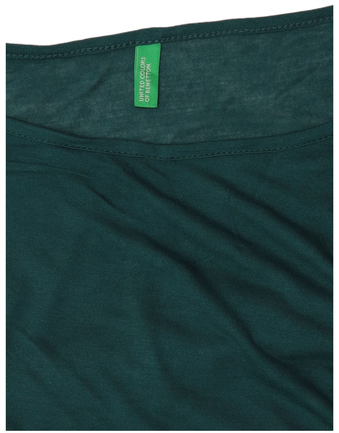 Damski top BENETTON z długim rękawem, UK 18 XL, zielony