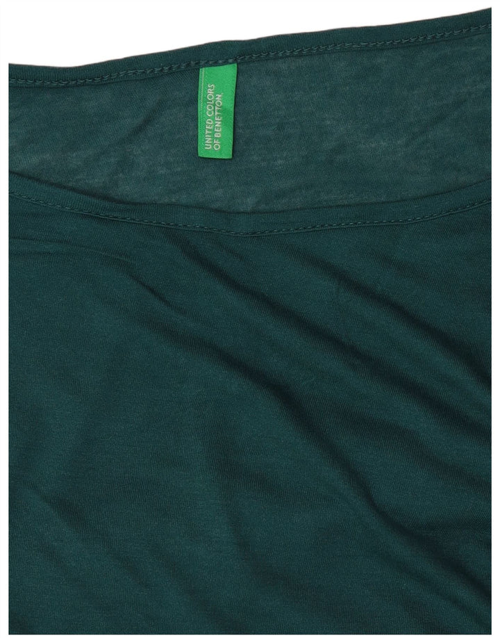Damski top BENETTON z długim rękawem, UK 18 XL, zielony