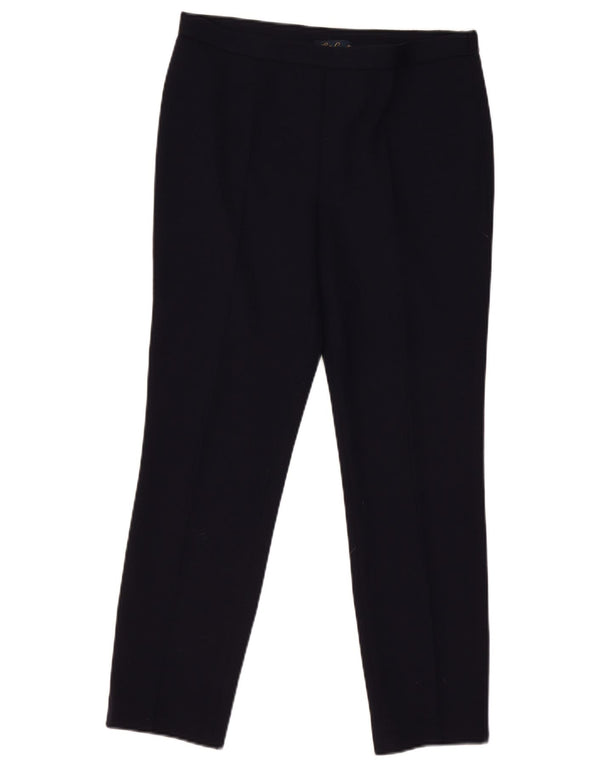 Luisa Spagnoli Damskie spodnie typu slim casual IT 44 Medium W32 L28 Granatowe
