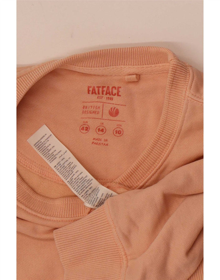 Bluza damska Fat Face Jumper UK 14, duża, różowa bawełna