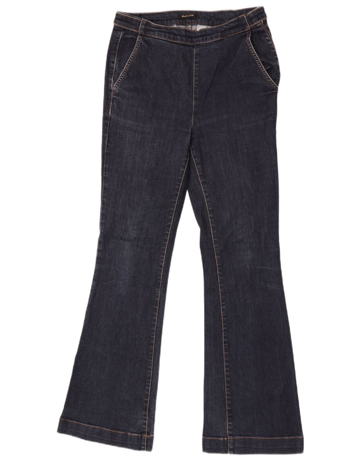 Damskie jeansy rozkloszowane Massimo Dutti EU 36 XS W26 L30 Granatowe