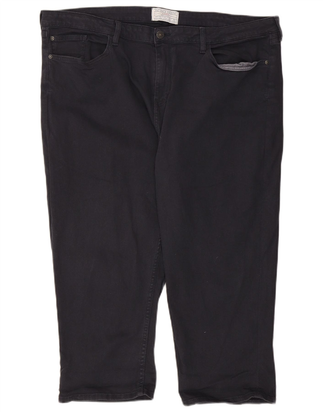 Damskie dżinsy Capri Fat Face UK 20 2XL W40 L21 Czarna bawełna