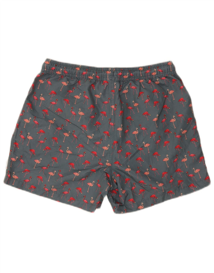 Męskie spodenki kąpielowe Jack & Jones z grafiką, średnioszary poliester