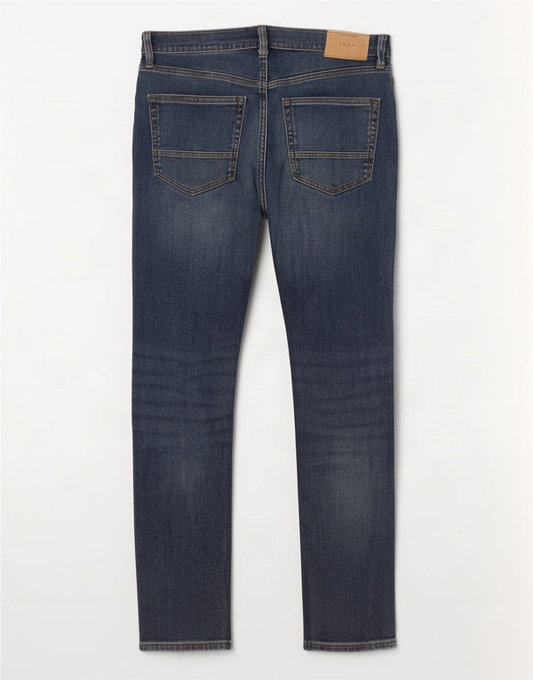Marks & Spencer Męskie jeansy slim W30 L29 Niebieskie, bawełniane